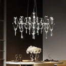 GobekUsa Crystal Chandelier: Luxury Modern Starry Ceiling Light for Living Room, Bedroom, Restaurant