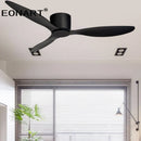 GobekUsa 42-Inch Black Ceiling Fan with LED Light & Remote Control