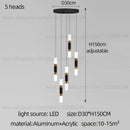 GobekUsa LED Staircase Chandelier: Modern Duplex Home Lighting for Architectural Decoration