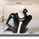 GobekUsa Elegant Dames Ceramic Vase Figure Flower Pot Desk Decoration Room Decor