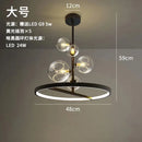 GobekUsa Glass Ball LED Chandelier: Modern Nordic Style for Living, Dining, Kitchen, Study