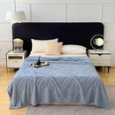 GobekUsa Jacquard Coral Velvet Sofa Cover Blanket | Soft & Warm for Spring/Autumn