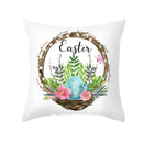 GobekUsa Easter Egg Bunny Flower Birds Sofa Pillow Cover