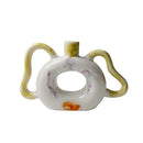 GobekUsa Abstract Handle Ceramic Vase for Floral Arrangements and Home Decoration