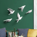 GobekUsa 3D Bird Resin Statue Wall Decor for Children's Room - Animal Figurine Ornament