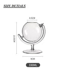 GobekUsa Globe Bubble Martini Glass Cup: Premium Quality Transparent Drinkware