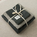 GobekUsa Japanese Grid Printed Cotton Bedding Set in Queen/King for Cozy Sleep