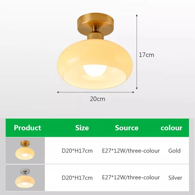 GobekUsa Gold LED Ceiling Light for Home Hotel Bedroom Living Room - Modern Lighting Fixture, photo 5 of 9