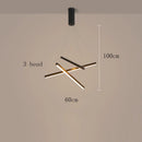 Modern Black Multi-Light LED Pendant Chandelier