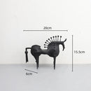 GobekUsa Abstract Horse Metal Sculpture Decorative Figurine - Home Decoration Accessory