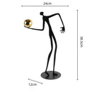 GobekUsa Gold Figure Sculpture Metal Ornament Home Decor Figurine