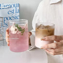 GobekUsa Clear Glass Coffee Cup Set - Heat-Resistant Borosilicate, Ideal for Hot/Cold Drinks
