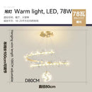 GobekUsa Crystal Gold Ceiling Chandelier: Luxury Nordic Living Room Lamp