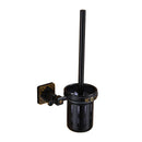 GobekUsa Aluminum Carved Toilet Brush Holder Set