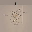 Modern Black Multi-Light LED Pendant Chandelier
