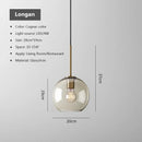 Vintage Glass Pendant Light With Nordic Modern Style