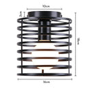 GobekUsa Industrial LED Ceiling Light: Modern Retro Loft Plafonniers for Living Room Kitchen Cage Home Decor
