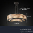GobekUsa Gold Crystal Ceiling Chandelier LED Light Fixture for Luxury Home Decor