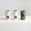 GobekUsa Beige Travertine Stone Essential Oil Burner Diffuser Cyclinder 7x14CM