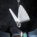 GobekUsa LED Butterfly Pendant Light for Bedroom Living Room: Modern Chanderlier Fixture Lamps