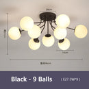 GobekUsa Glass Bubble LED Ceiling Light for Living Room Kitchen Bedroom