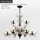 GobekUsa Crystal LED Chandelier for Home Lighting in Bedroom Living Room Dining Kitchen