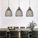 GobekUsa Black Metal Cage Pendant Light Chandelier for Modern Home Decor
