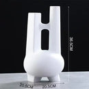 GobekUsa Elegant Striped Ceramic Vase TV Cabinet Crafts Hydroponic Home Decor Gift