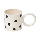GobekUsa Korean Style Fatty Mug Splash Ink Plastic Cup Couple Coffee Tea Drinkware