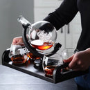 GobekUsa Earth Decanter Set Whiskey Red Wine Glass Creative Craft Decoration