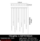 GobekUsa LED Chandelier: Modern Staircase & Kitchen Pendant Light for Home Decoration