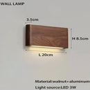 GobekUsa Black Walnut Wooden Ceiling Chandelier LED Pendant Lamp for Modern Home Decor