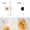 GobekUsa LED Tube Wall Light for Bedroom Bathroom Foyer Living Room, Modern Metal Up Down Lamps