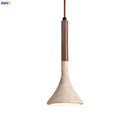 GobekUsa LED Pendant Light Yellow Travertine Modern Hanging Lampara