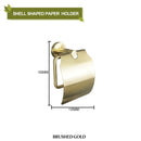 GobekUsa Brushed Gold Bathroom Hardware Set with Stainless Steel Towel Bar & Paper Holder