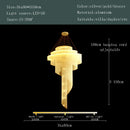 GobekUsa Gold Tassel LED Chandelier for High Ceilings - Elegant Home Decor Lighting