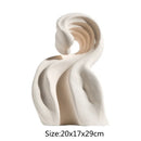 GobekUsa Ceramic Curl Sculpture Decor Modern Porcelain Figurine Room Decoration