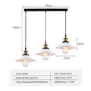 GobekUsa Industrial Ceiling Chandelier for Kitchen Bedroom Restaurant Home, Black/White, 3 Heads