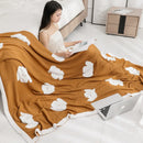 GobekUsa Cozy Flannel Blanket for Home Office - Double-Sided Knitted Sofa Cover & Quilt
