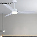 GobekUsa 52" Fashion Plastic Blade Ceiling Fan with Lamp and Remote Control