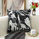 GobekUsa Geometric Chenille Pillow Cover: Stylish Nordic Jacquard Cushion for Sofa