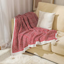 GobekUsa Ethnic Geometry Knitted Blanket - Cozy Home Decor & Sofa Cover