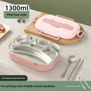 GobekUsa Insulated Bento Lunch Box Set with Cutlery, Portable Food Storage