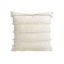 GobekUsa Boho Style Beige Linen Cushion Cover with Tassels for Home Decor