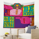 GobekUsa Baphomet Psychedelic Hippie Tapestry Wall Hanging Beach Mat Decor