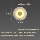 GobekUsa Lumind Copper Wall Lamp: High-Grade Bedroom Bedside Light