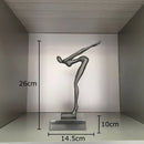 GobekUsa Gymnast Statue Desk Ornament Metal Sculpture Room Decor