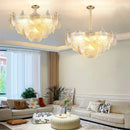 GobekUsa Glass Shell Ceiling Pendant Light Luxury Bedroom Decor Hanglamp