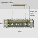 GobekUsa Glass Chandelier for Ceiling: Elegant Lighting Solution for Dining Table