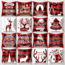 GobekUsa Christmas Cushion Cover 45x45cm Xmas Pillowcase for Sofa - Happy New Year 2023